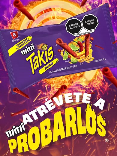 Atrevete a Probar los Mini Takis Fuego