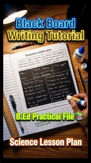 B.Ed 1st Year Practical 📚 | Science Blackboard Writing | #nooresacademy #bed
