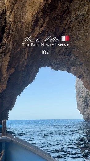 Best €10 ever spent! 😍 Discover the breathtaking Blue Grotto Malta 🇲🇹 — a must-visit destination for anyone who loves crystal-clear waters, boat tours, and unforgettable views! 🌊✨ Located on the southern coast of Malta, this stunning sea cave is one of the island’s most iconic spots — perfect for travel lovers, adventure seekers, and anyone looking for a hidden gem in the Mediterranean. 💙 📍 Blue Grotto Boat Tour = Pure magic! 👉 This is your sign to go! Tag your travel buddy and start plan