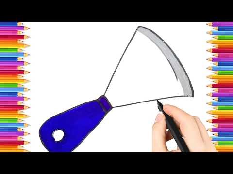 How To Draw cute chisel Drawing, Painting & Coloring For Kids and Toddlers_ Child Art 🐋🌈🎨