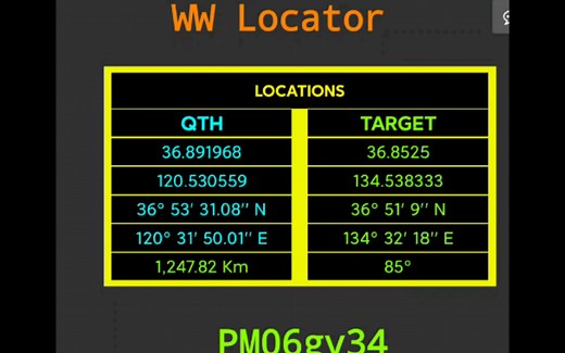 业余无线电安卓应用之HAM QTH Locator（梅登海德网格查询软件）