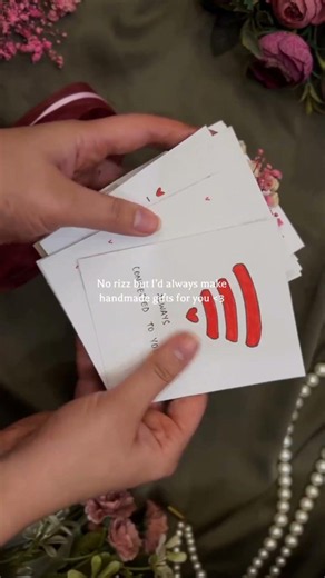 💌 No Rizz, Just Handmade Gifts ❤️ | Cute DIY Love Notes Gift Idea #Shorts #notecards