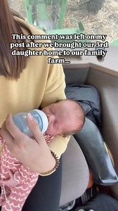 3.5M views · 10K reactions | Sometimes actions speak louder than words. I see comments all too often just like this. But instead of spending hours of my time responding to them, I’m going to keep doing this— showing my girls they don’t need to be a boy to be a part of the farm, just like their mom is. Here’s to the farm moms who are raising capable girls ‍. | The Faithful Farming Family | Facebook