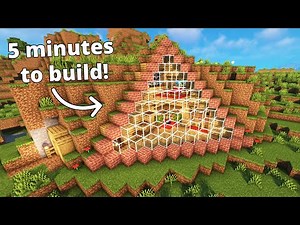 Minecraft: Easy 5 Minutes to Build Starter House🏡