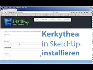 Kerkythea in SketchUp installieren