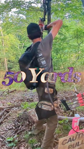 Turkey Target Smash at 50 Yards #archery #bowhunter