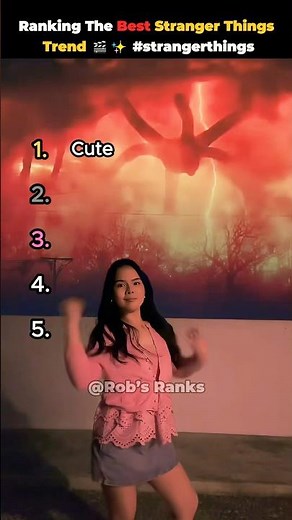 Ranking The Best Stranger Things Trend🎬✨