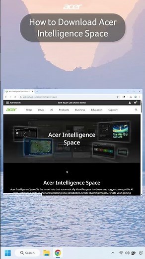 How to Download and Install Acer Intelligence Space