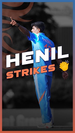 Asian Cricket Council on Instagram: "Some definite words are being spoken! Henil Patel breaks the threatening stand, and India are up and about after a loose start ⚡ #DPWorldMensU19AsiaCup2025 #GrandFinale #INDvPAK #ACC"