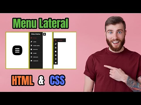 Menu Lateral Responsivo (Sidebar) Com HTML e CSS