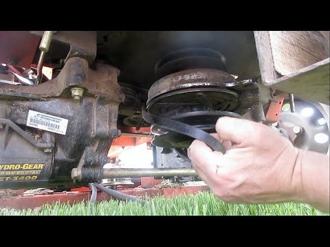 Husqvarna MZ6128 Hydro Belt - How I Changed the Drive Belt Myself