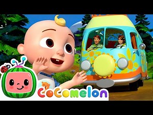 Wheels on the Camper Van! Camp Youtube! | CoComelon Nursery Rhymes & Kids Songs