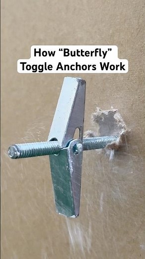 How Drywall Butterfly Toggle Anchors Work | Oddly Satisfying ASMR Sounds | How to DIY