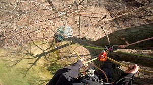1.1K views | Highline Rigging Dangerous Hungup Tree With No Access #logger #logging #chainsaw #arborist #stihl #treework #treelife #treecutting #loggers #stihlchainsaw #husqvarna #arblife #treecare #loggerlife #treesurgeon #forestry #treefelling #arboristlife #treeclimber #treeclimbing #treeservice #treeremoval #lumberjack #timberfaller #arboriculture #arboristsofinstagram #arborists #sendit | Tree “B” Gone | Facebook