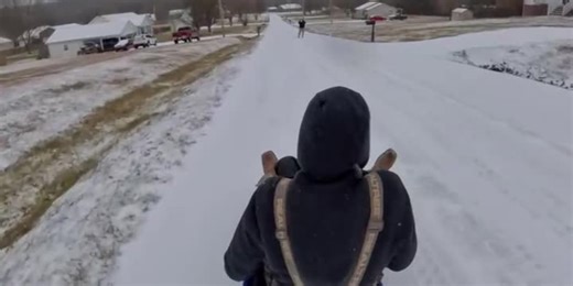 Sledding in Pulaski, TN