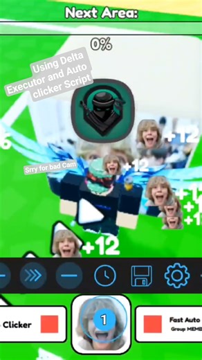 using Delta and Auto clicker