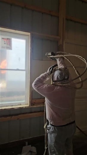 Spray foam insulating one of our builds.