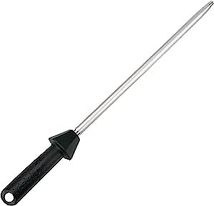 (a brand of SHARPAL) 110R 17.5-Inch/Rod L. 12-Inch Diamond Sharpening Steel Rod, Extra Fine 1200 Grit Sharpening Rod with Built-In Angle Guides, Kitchen Knife Sharpener Honing to Razor-Sharp