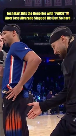 Jose Alvarado Crashes Josh Hart's Interview… Hart's Response is PERFECT 😭🔥