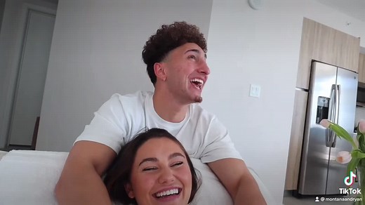 Excited Boyfriend Touching Girlfriend's Body | Montana and Ryan Couple TikTok Compilation