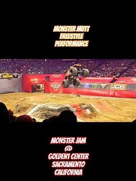 Monster Mutt Monster Truck Freestyle Thrills at Monster Jam 2025 | Golden1 Center Sac #monsterjam