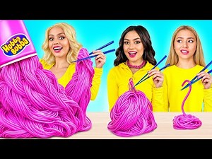 Desafío grande vs mediano vs pequeño | Cocina divertida Comida gigante vs pequeña de X-Challenge