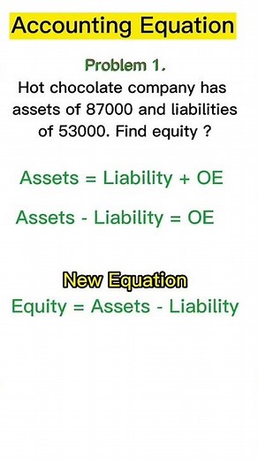 Accounting Equation Problem 1