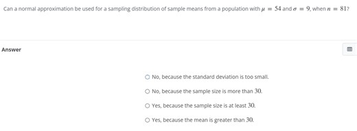Can a normal approximation be used for a sampling distribution ... | Filo