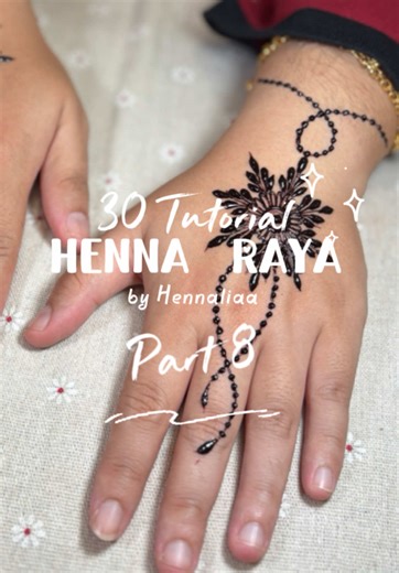 Part 8 | 30 Tutorial Henna Raya | Design simple mandala untuk raya #hennaraya #hennasimple #hennapenangkedah #tutorialhenna #hennamurahkedah