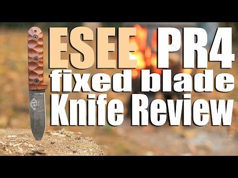Esee PR4 Fixed Blade Knife Review. A 4 incher design by Patrick (Not Henry) Rollins.