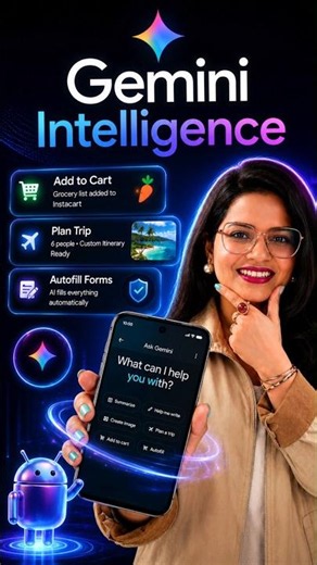 Gemini Intelligence is changing Android completely. 🤯✨ #geminiai #google