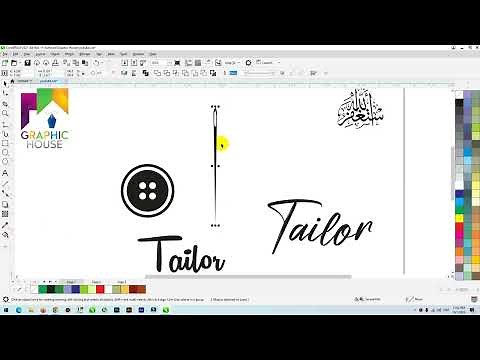 tailoring logo design in Coreldraw || #Graphic House | Coreldraw Tutorial