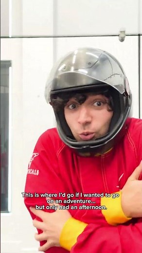 Trying indoor skydiving for the first time!