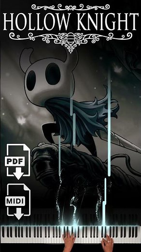 Hollow Knight - C. Larkin #pianotutorial #sheetmusic #midi