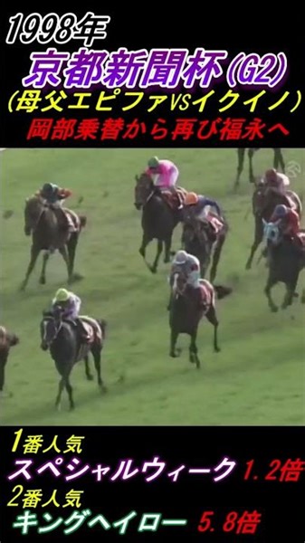 【杉本清節！】｢火花が散る！火花が散る！火花が散る！｣ 直線手前からビッチリ超絶併せ馬！ 京都新聞杯(G2･1998年) スペシャルウィークとキングヘイロー #杉本清 #スペシャルウィーク