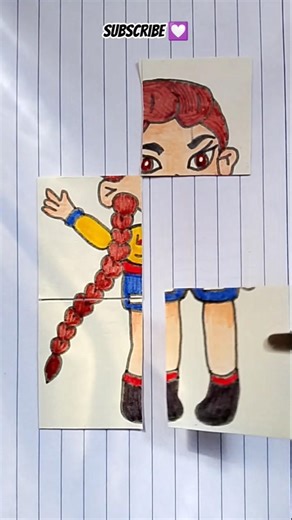 Rumi Makeover Art Sketch 💅🤩 #shorts #fun #trending #rumi #art