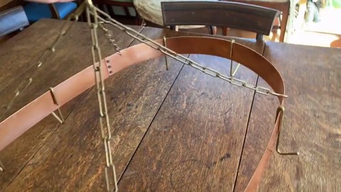 Vtg Large Copper Pot Rack, Hanging Kitchen Copper Rack, Brass Hardware 1980s, Pot Pan Hanging Kitchen Rack, Large Solid Copper Kitchen Rack - Etsy