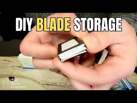 DIY Razor Blade Storage | 2 Minute Quick Tip
