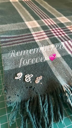 When a loved one passes we hold onto the memories. Memory cushions made from a wool blanket that belonged to your parents make the perfect cushions to keep those memories alive 🥰 Practical, perfect keepsake. #memorycushion #embroidery #shoplocal | Sew ONTO IT