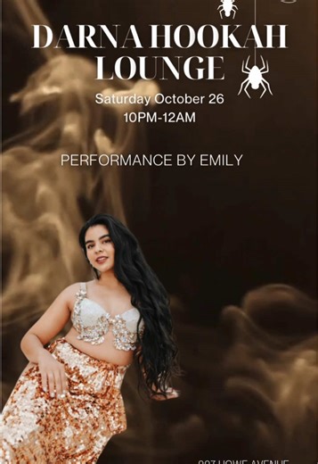 Belly Dance Performance at Darna Hookah Lounge