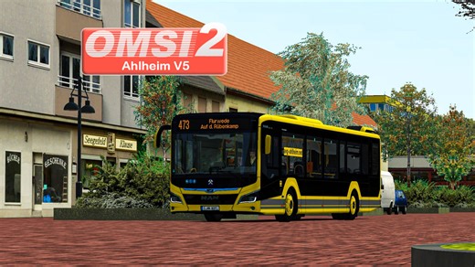 【巴士模拟2】#330 Ahlheim V5 E73| 更新之后未曾跑过的NLC搭配声音补丁试跑 | 曼恩 MAN NLC 12M Voith