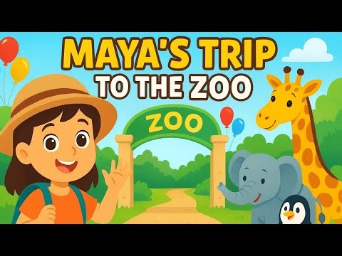 Learn Animals | Maya’s Trip to the Zoo | Fun Animal Adventure for Kids! 🐒🦁🐧