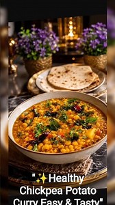 "Healthy Chickpea Potato Curry || Easy & Tasty👌" #chickpeacurry #chickpeapotatocurry #healthy #viral