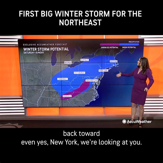 11K views · 276 reactions | People from Virginia to Massachusetts should prepare for a major snowstorm this weekend. | AccuWeather | Facebook