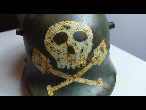 German WWI Freikorps Skull & Crossbones Helmet