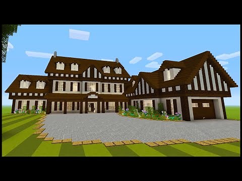 Minecraft: How To Build a Large Tudor Style House | PART 4 (Interior 1/2)