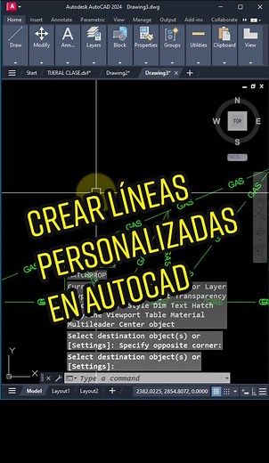 Crear líneas personalizadas en AutoCAD fácilmente
