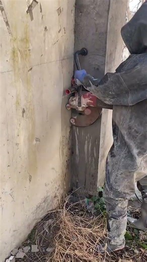 wal cutting machine open door and window #construction #wall