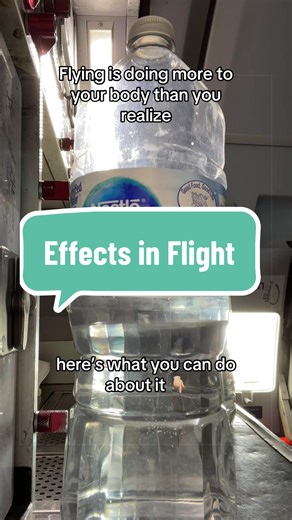 At 35,000 feet, cabin pressure is equivalent to being at 6,000–8,000 ft elevation. 👇 Here’s what’s happening inside you from takeoff to landing: 🫁 Blood oxygen drops levels fall enough to cause mild hypoxia, which is why you feel foggy and fatigued before you even land. 🫃 Your gut expands up to 30% gas bloats and stretches, which is why that middle seat feels even more miserable by hour three. The opposite happens on descent. 💧 You dehydrate twice as fast cabin humidity sits below 20% pullin