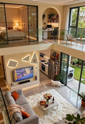 Modern Two-Story Home with an Open-Concept Design and Natural Light #interiordesign #design